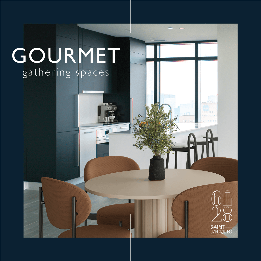 628 Saint-Jacques — Gourmet Gathering Spaces digital ad