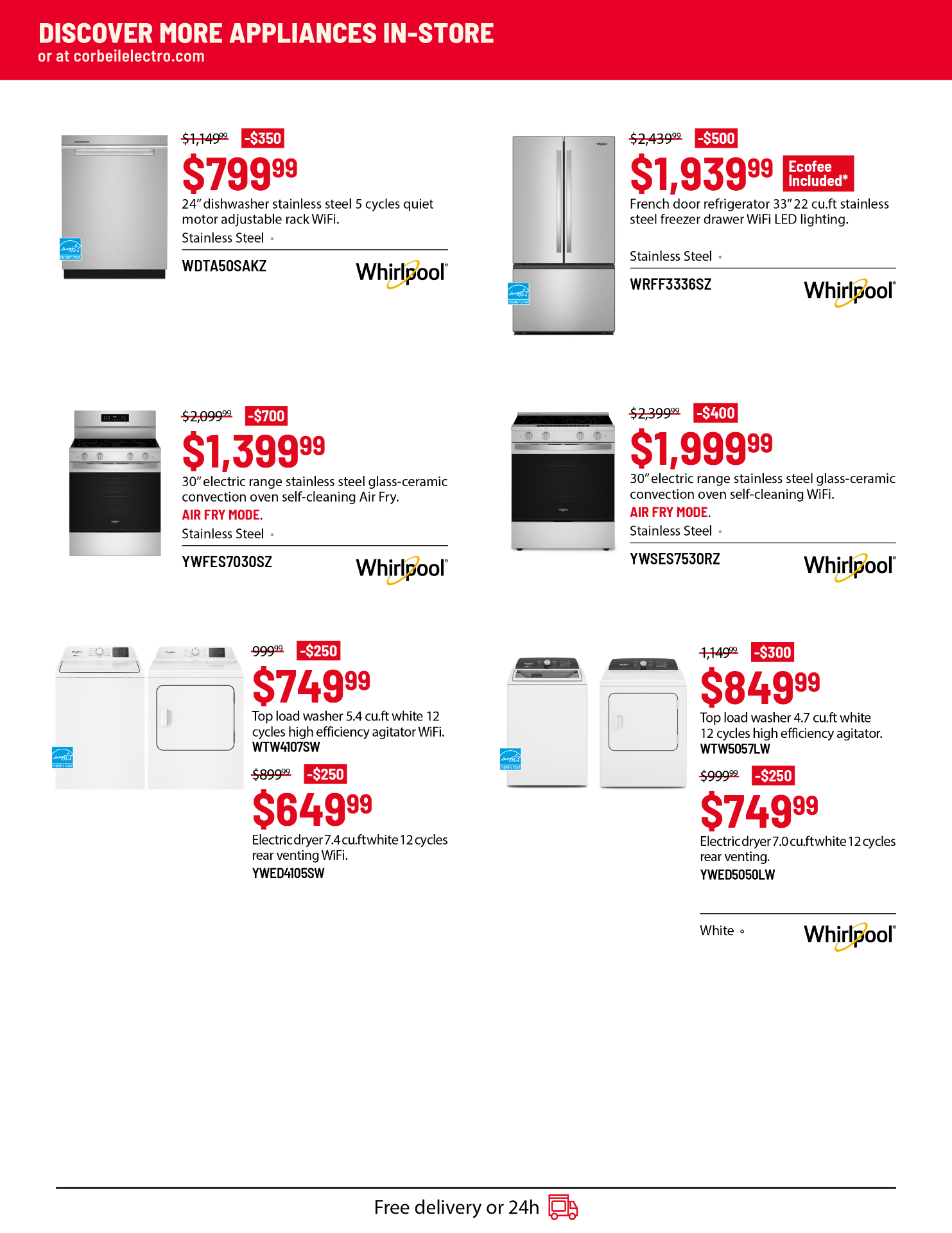Corbeil flyer — Promotions — before refresh