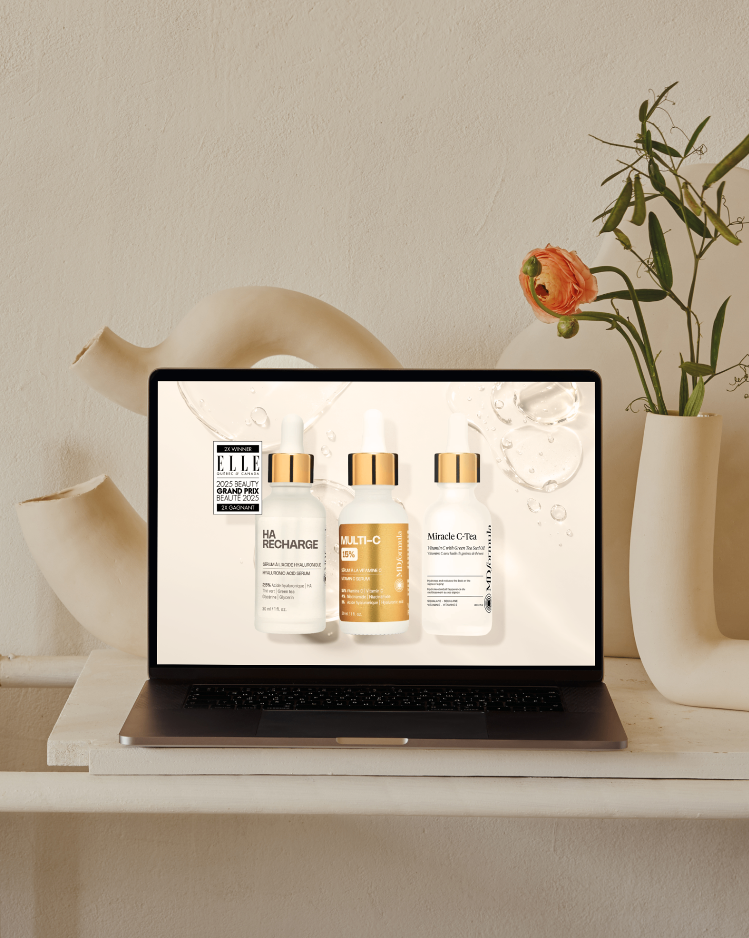 Considered marketing design layout