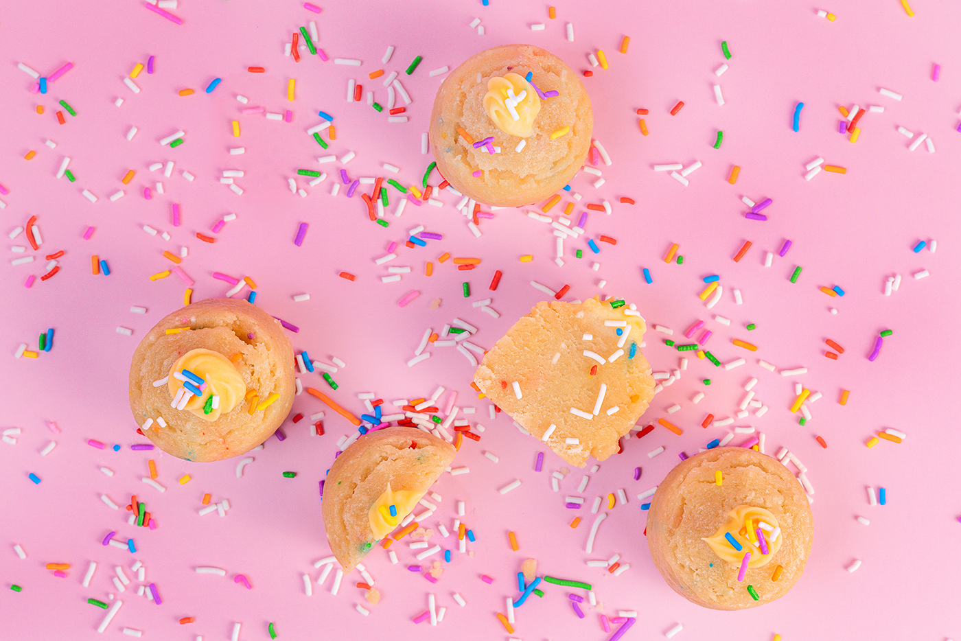 Probites Birthday Cake — flatlay arrangement