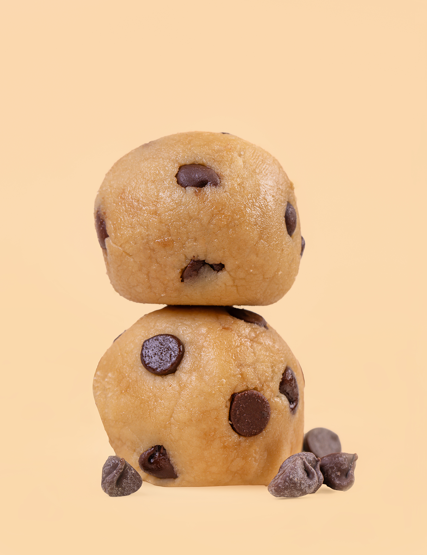 Probites Cookie Dough — stacked bites with chips