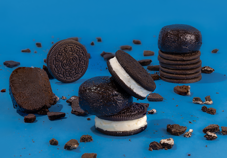 Probites Cookies & Cream — bite styled with Oreos