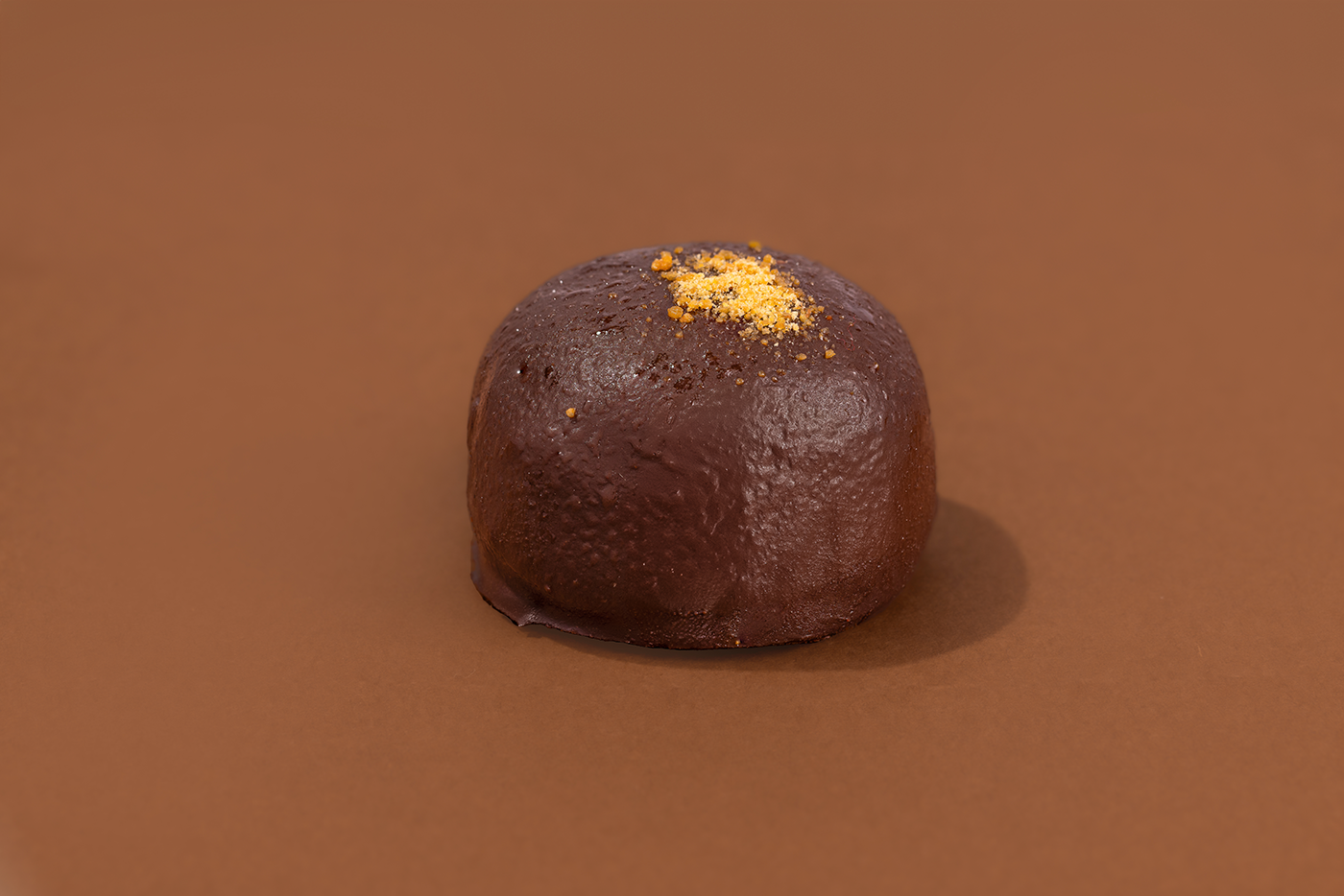 Probites S'mores — single bite on warm brown