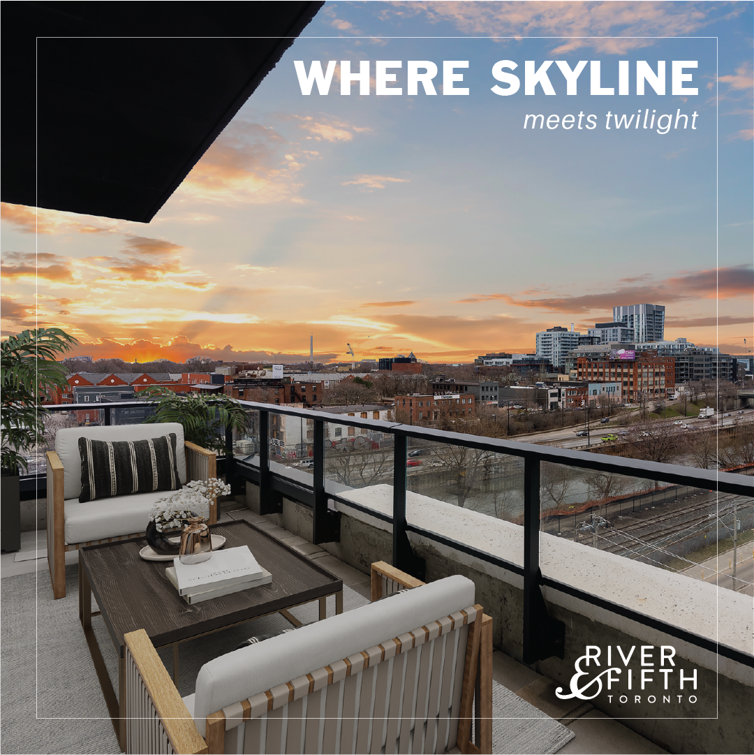 River & Fifth — Where Skyline Meets Twilight digital ad